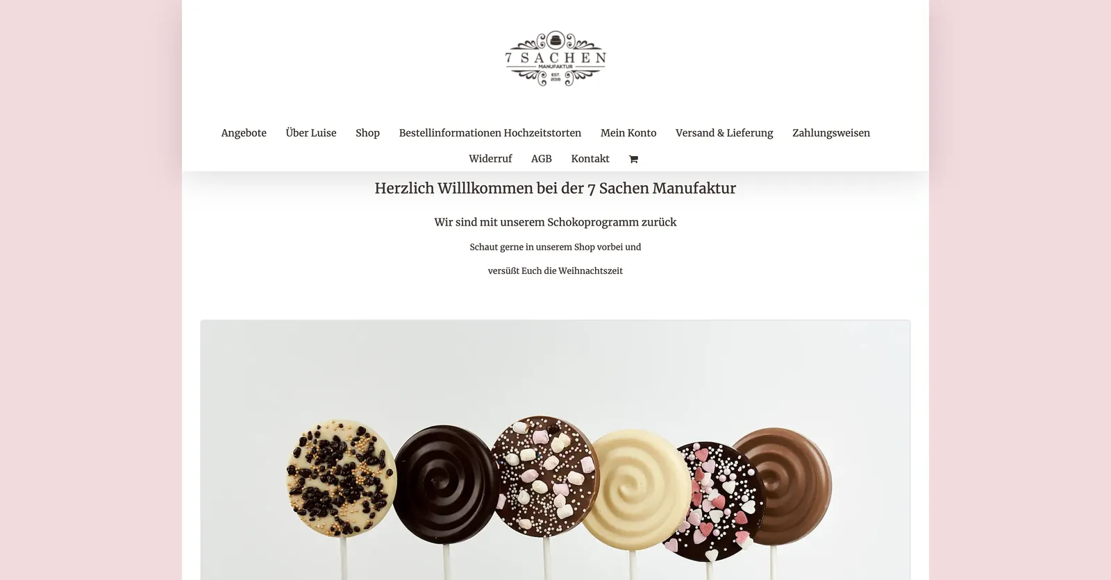 Startseite der Website 7sachen-manufaktur.de